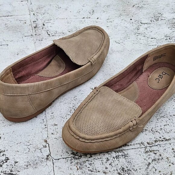 B.O.C Women Loafer Shoes Taupe Vegan Faux Leather Upper Slip On Shoes Size 10M - Picture 1 of 10